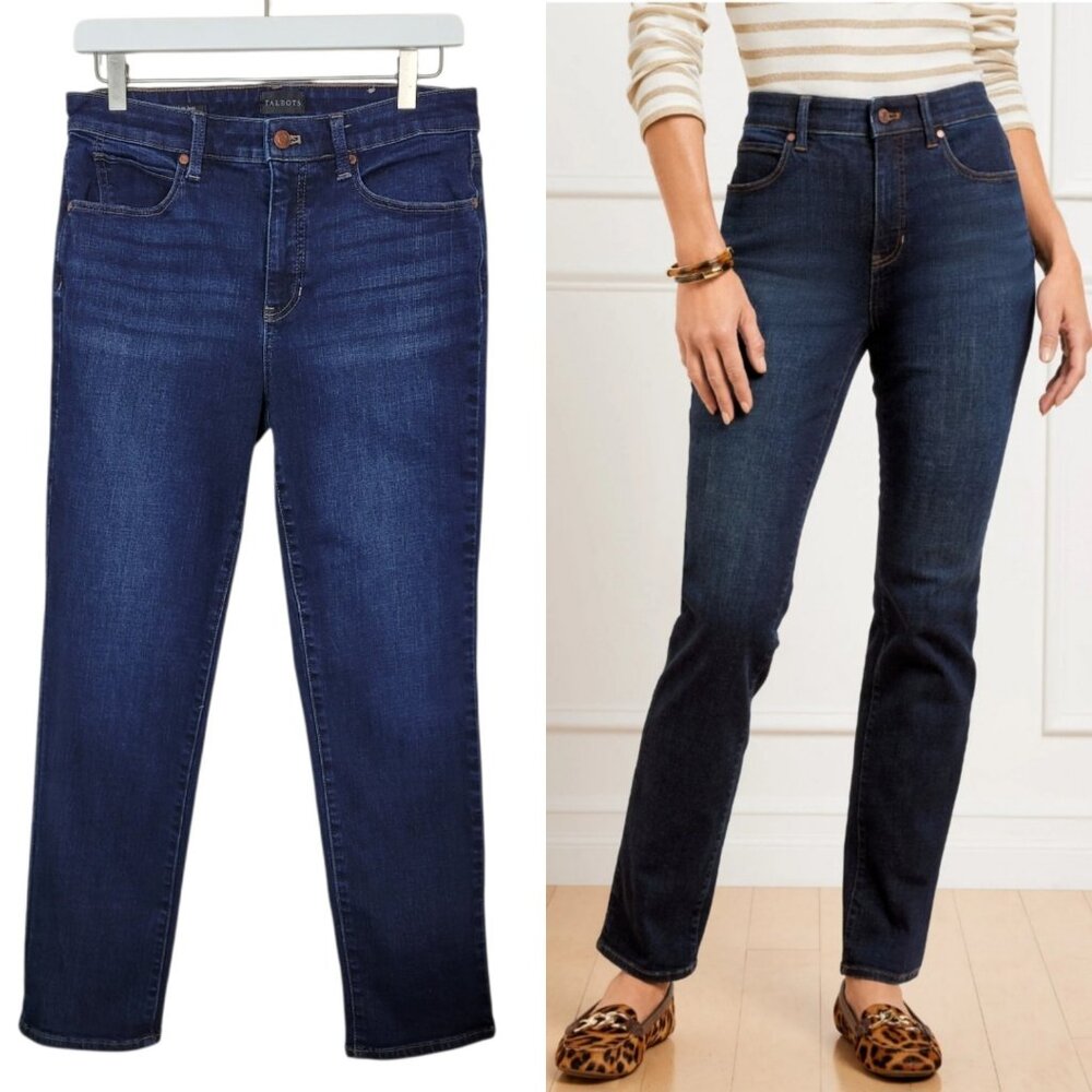 Talbots Straight Leg Jean Melrose Wash 6 Petite Closet Staple Everyday Wear